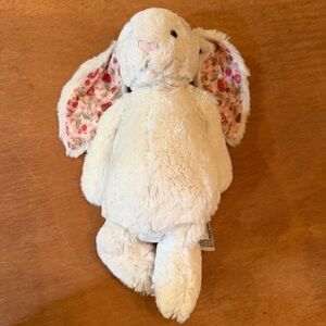 Jellycat Fluffy Cream Bunny Berry Plush Stuffed Rabbit Medium 10”